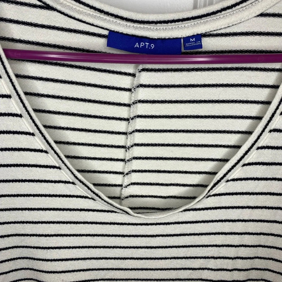 Apt 9 black and white striped tunic - Picture 4 of 7